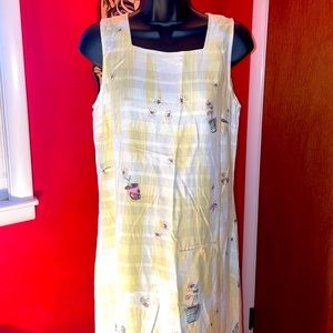 Yellow Cottagecore Printed Maxi Dress